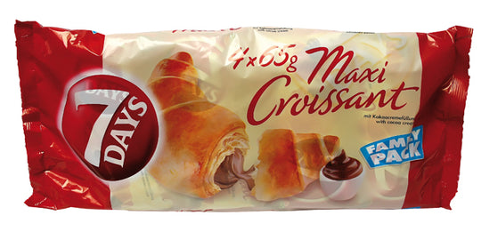 Maxi croissants fourrés à la crème de cacao