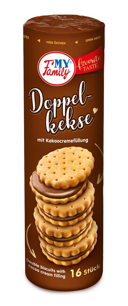 "MY FAMILY" Biscuits doubles fourrés à la crème cacao