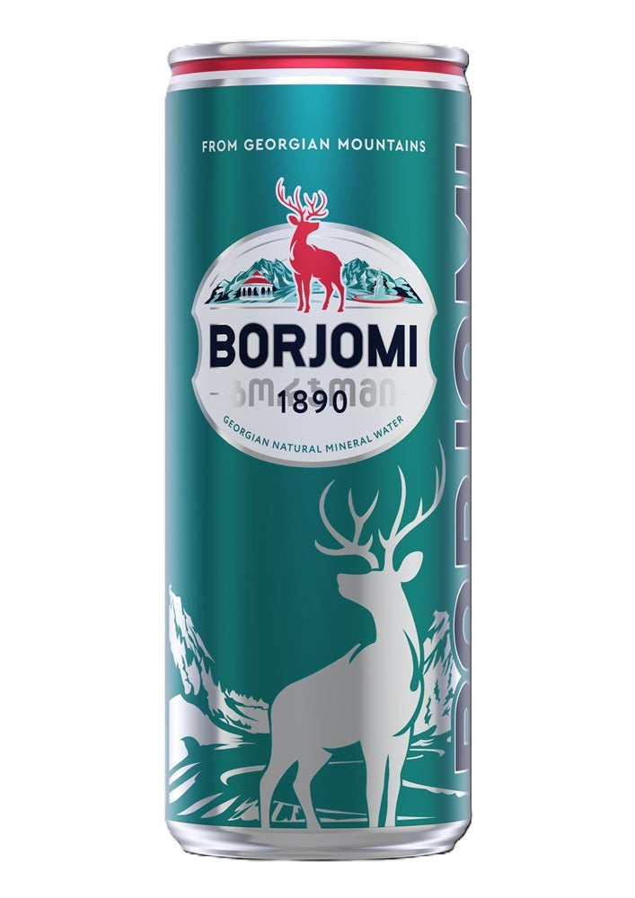 Eau minérale naturelle "Borjomi" mélangée à de lacide carbonique