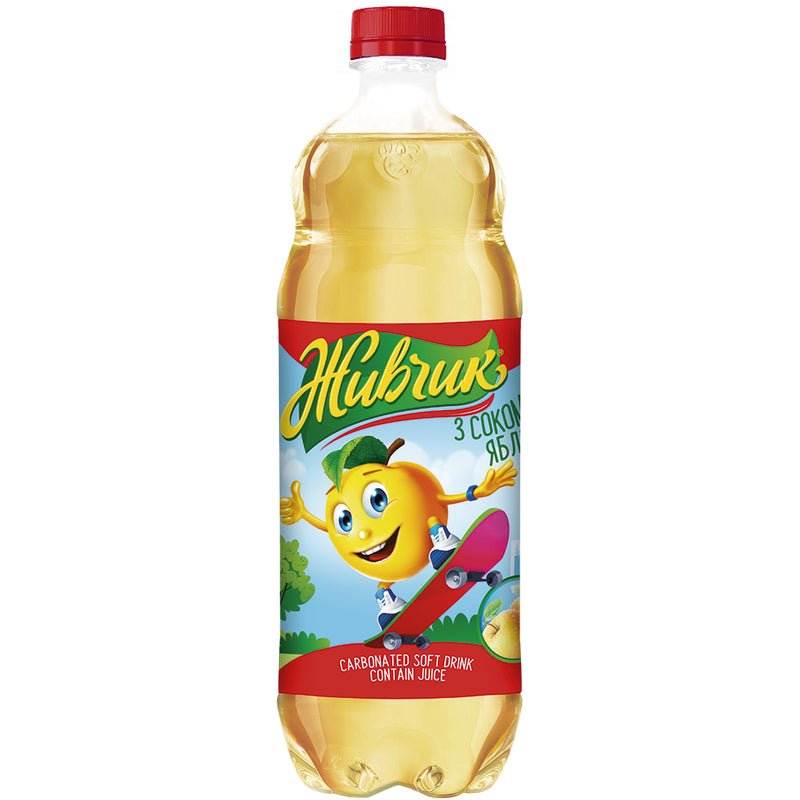 "ZHIVCHIK" Boisson rafraîchissante gazeuse au goût de pomme
