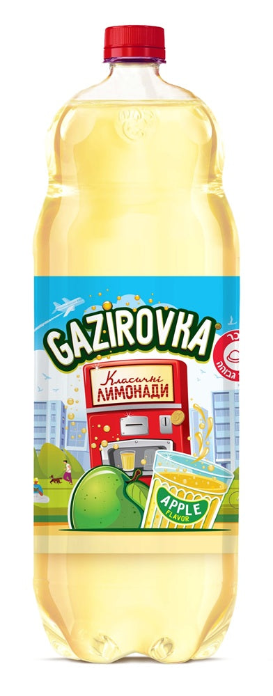 "GAZIROVKA" Boisson rafraîchissante gazeuse au goût de pomme