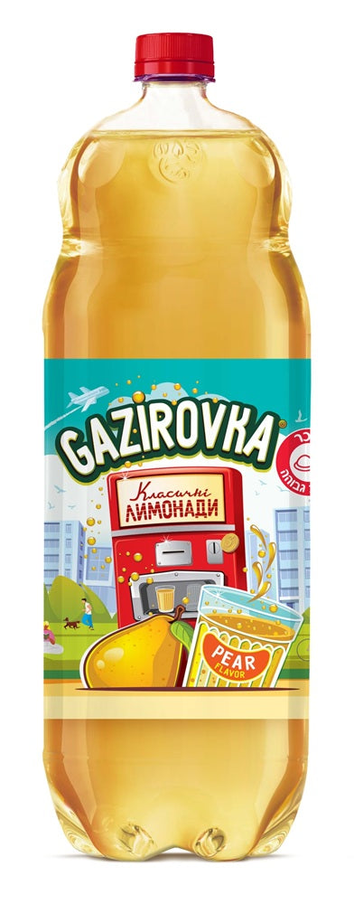 "GAZIROVKA" Boisson rafraîchissante gazeuse au goût de poire