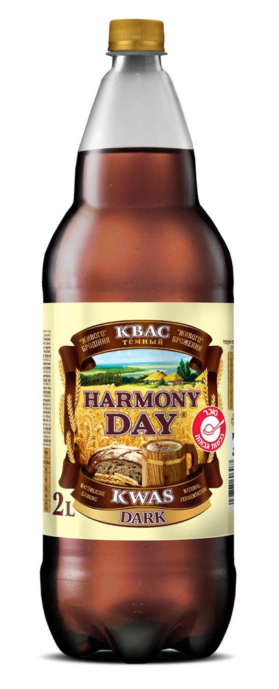 "HARMONY DAY" Boisson maltée sans alcool "Kwas Dark", pasteurisée. Fermentation naturelle.