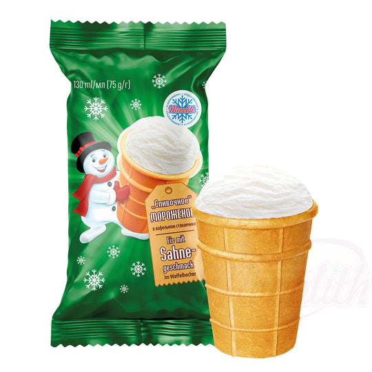Monolith – Glace à la crème Slivochnoe en gaufrette – 130 ml