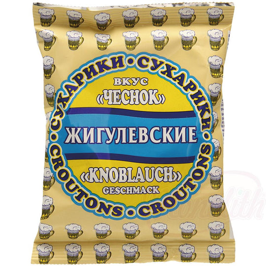Zhiguljovskie suhariki – Croûtons goût ail grillé – 50 g