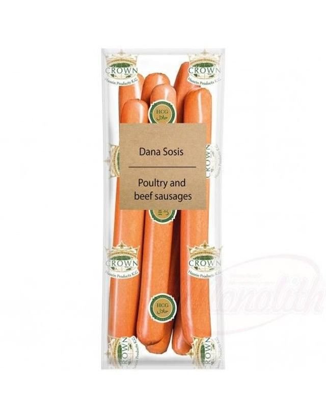 Crown Tavuk Sosis – Saucisses de poulet halal 600g