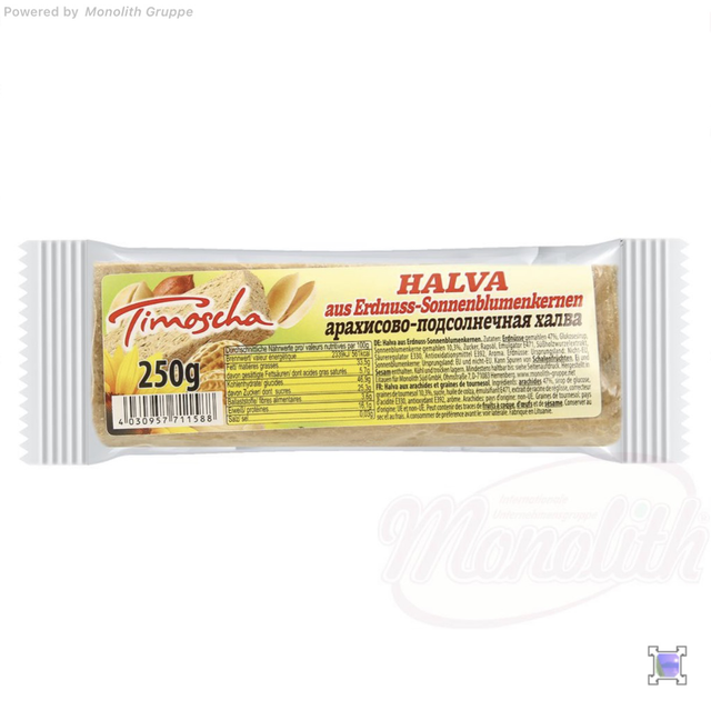 Halva Cacahuète Tournesol Timoscha 250 g