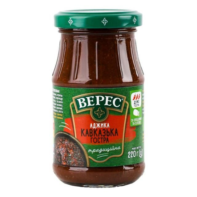Veres sauce Adzhika épicée 180 ml