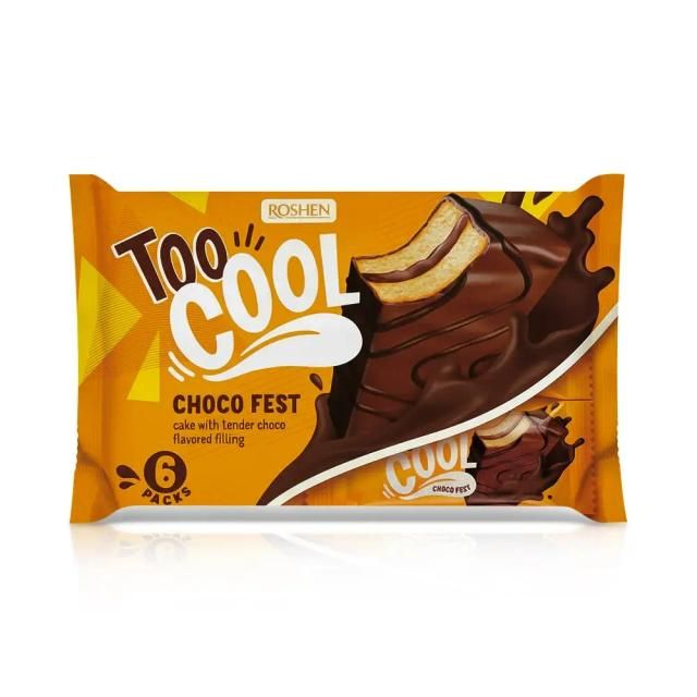 Roshen Sponge Cake Too Cool Choco Fest 6pc 270 g