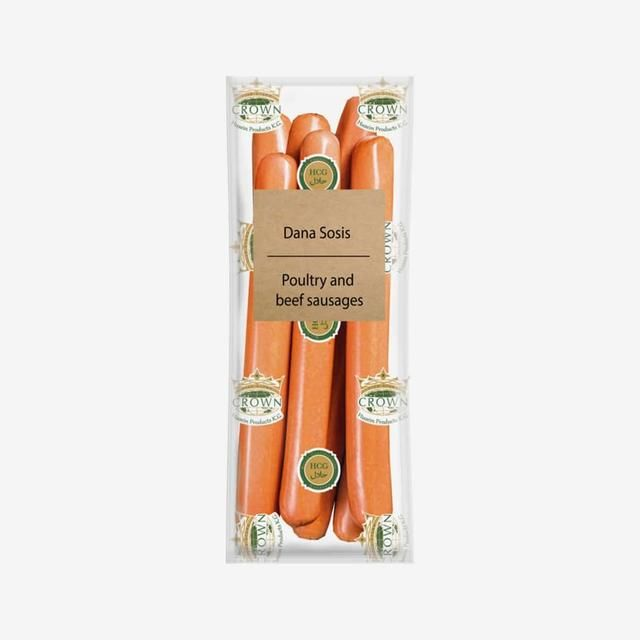 Crown “Dana Sosis” (saucisses halal poulet + bœuf)