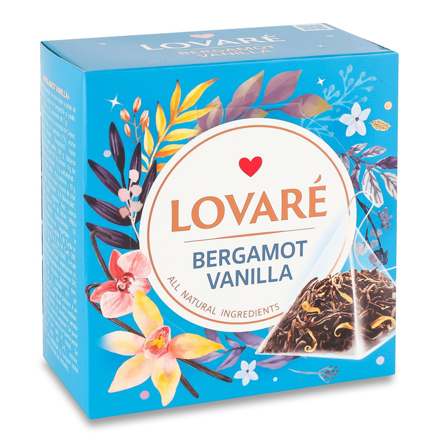 Thé noir bergamote vanille Bergamot Vanilla Lovare