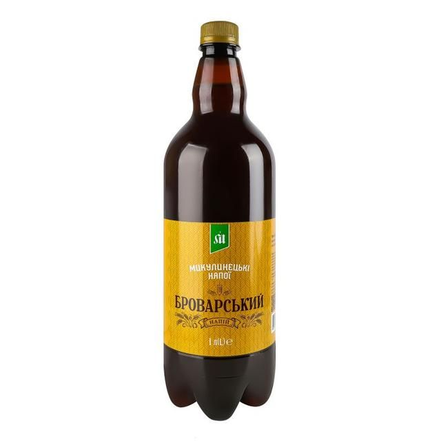 Микулинецькі напої 3 Pack Imported Ukrainian Bread Drink Kvass Mykulyn Brovarskiy 1 L / 33.8 OZ