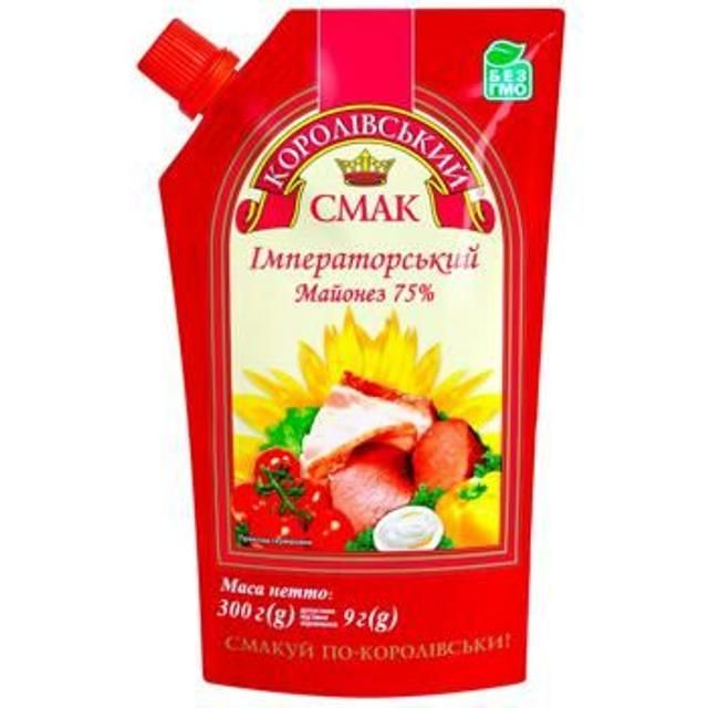 Королівський Смак Korolivsky Smak Imperatorsky Mayonnaise 75% 300 g