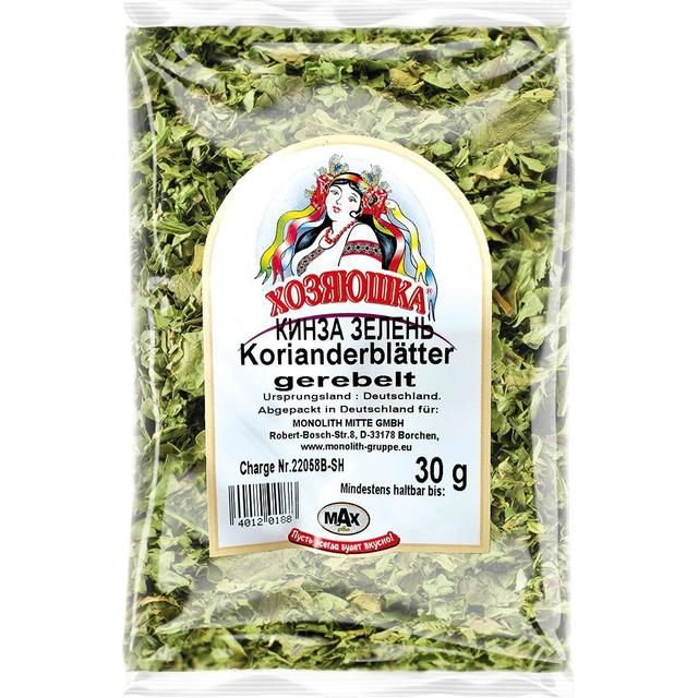 Feuilles de coriandre 30 g – Hosyaushka