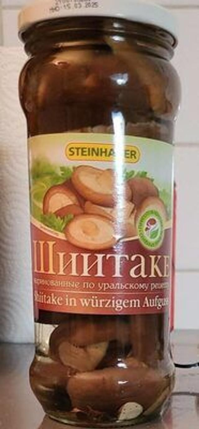 Steinhauer Champignons Shiitake marinés 530g