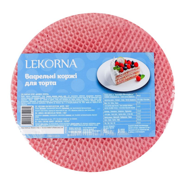 LEKORNA Feuilles de gaufrettes nature – rose 90 g