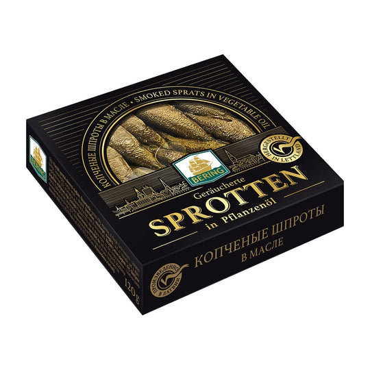 Bering Sprats fumés à l'huile végétale 120 g