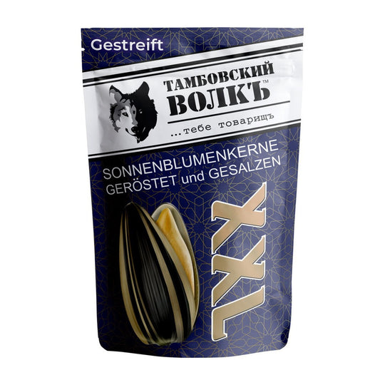 Tambovskij Volk Graines de tournesol rayées grillées et salées 300 g