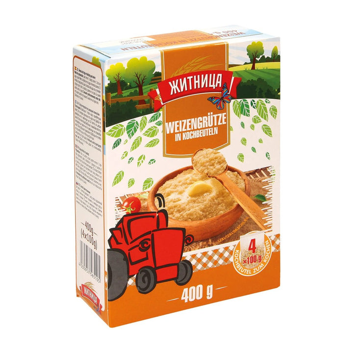 Zhitniza Gruau de blé en sachets cuisson 4 × 100 g