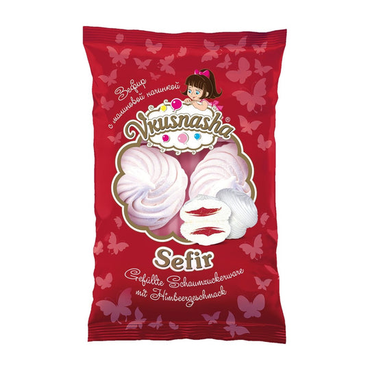Vkusnasha Guimauves zefir fourrées à la framboise