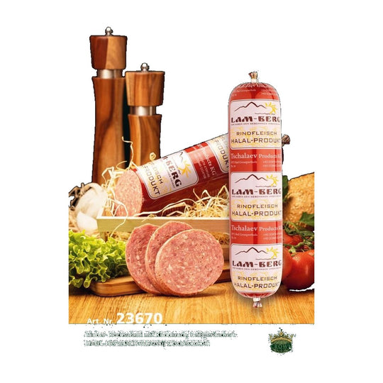 Crown Salami de bœuf halal à l'ail 500 g