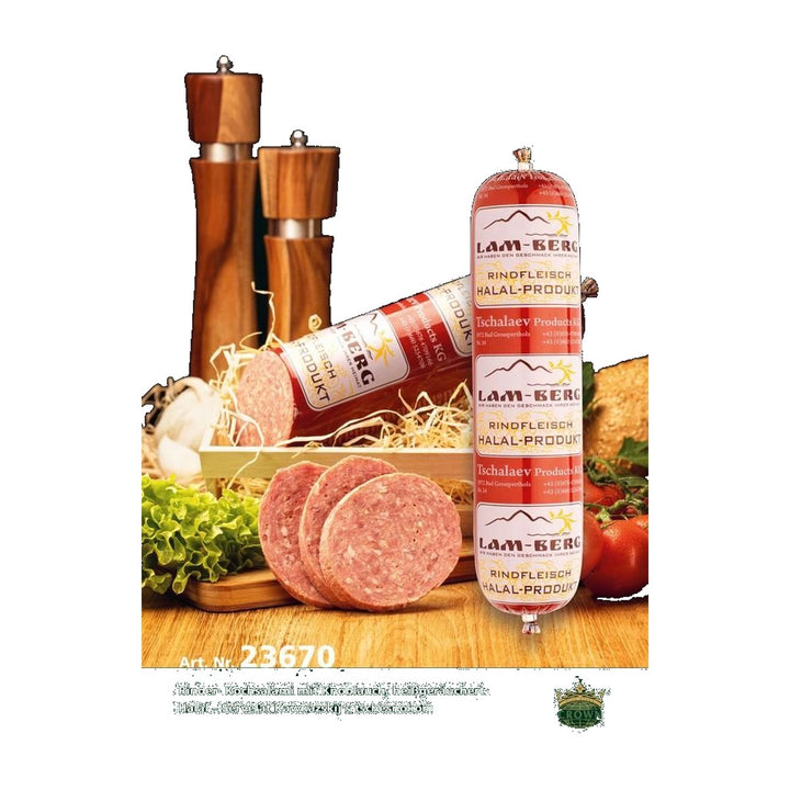 Crown Salami de bœuf halal à l'ail 500 g