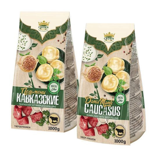 Crown Pelmeni Kawkazskie halal au bœuf 1 kg