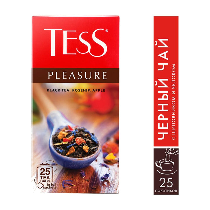 TESS Thé noir Pleasure aux fruits tropicaux 25 sachets