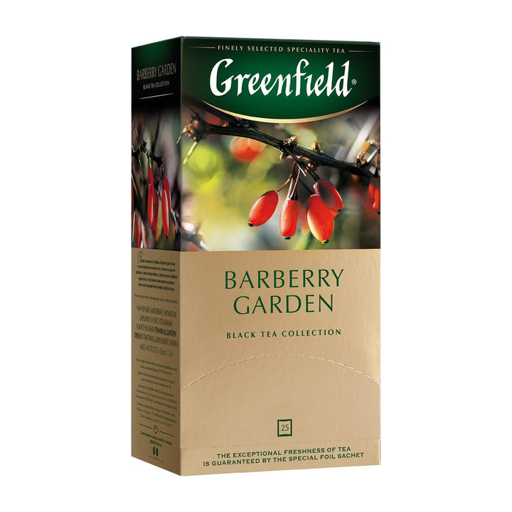 Greenfield Thé noir Barberry Garden 25 sachets