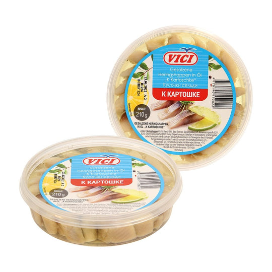 Vici Bouchées de hareng salé à l'huile 210 g
