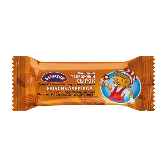 Buratino Schwinn Barre au fromage frais vanille et caramel 45 g