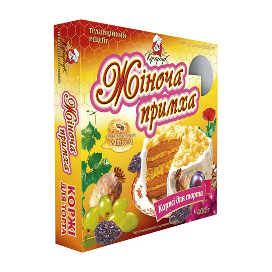 KUCHARCHUK Fond de gâteau pavot fruits miel 400 g