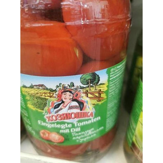 Hosyaushka Tomates marinées à l'aneth 1,85 L