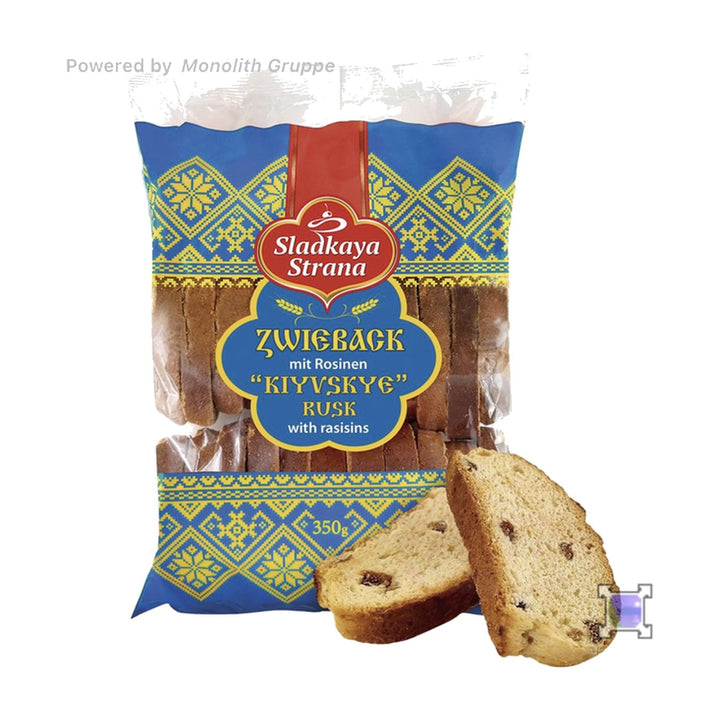 Sladkaya Strana Biscottes aux raisins Kiyvskye 350 g
