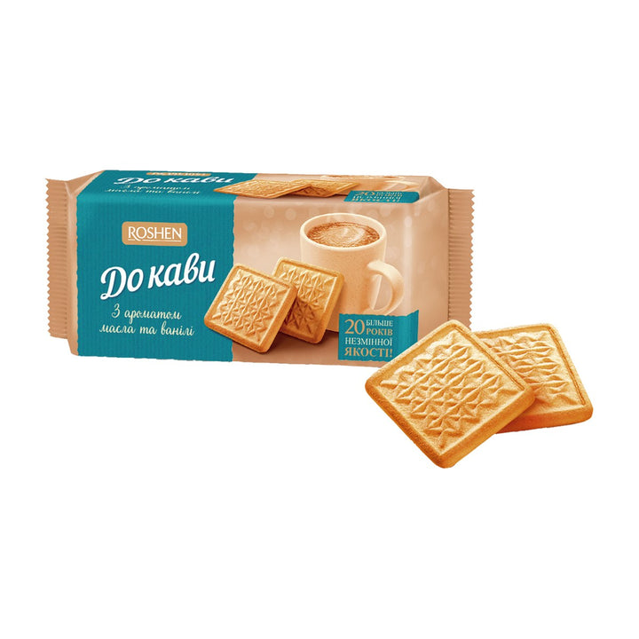 Roshen Biscuits au beurre et vanille pour le café 185 g