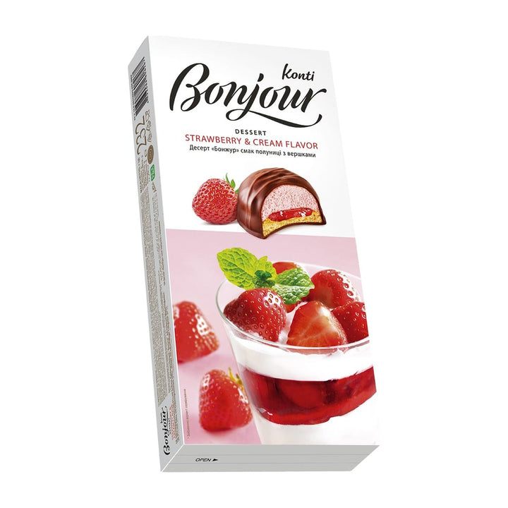 Konti Biscuits dessert Bonjour fraise et crème 232 g