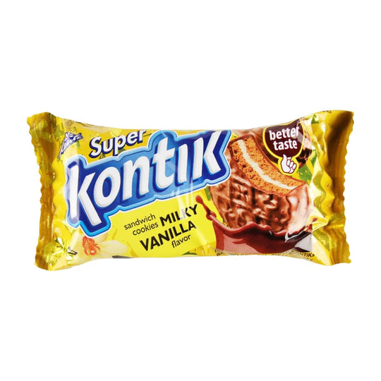 Konti Biscuits fourrés Kontik crème lait et vanille 90 g