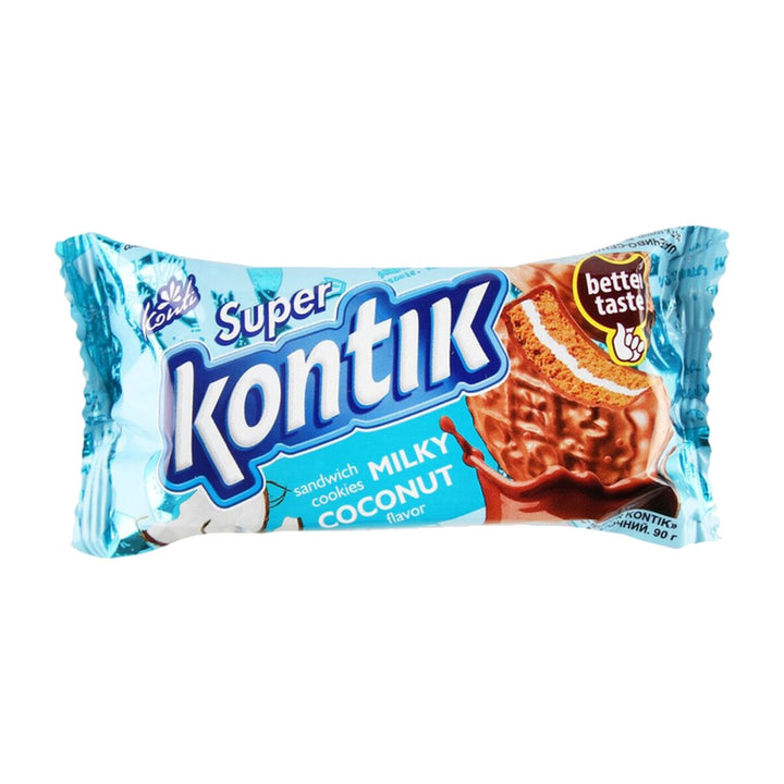 Konti Biscuits fourrés Kontik crème lait et coco 90 g