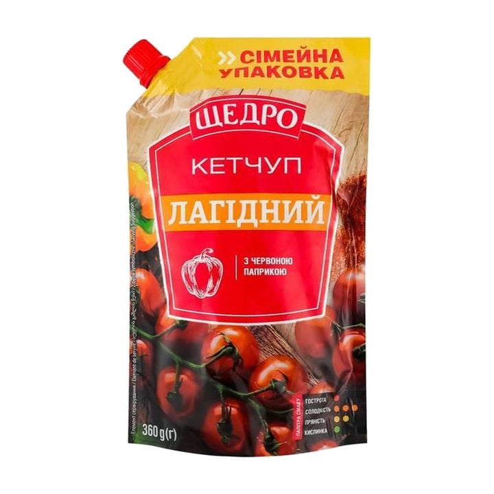 Shchedro Ketchup doux au paprika rouge 360 g