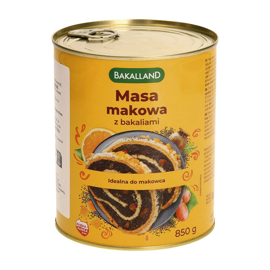 Bakalland Préparation au pavot, raisins et écorces d'orange 850 g