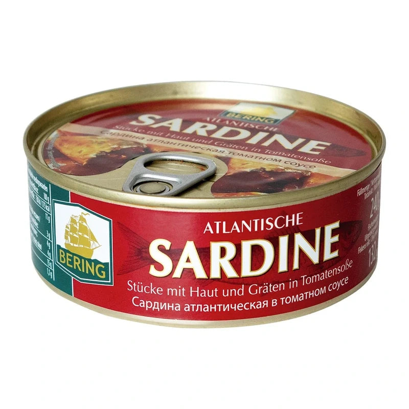 Bering – Sardines de l’Atlantique à la sauce tomate – 240 g