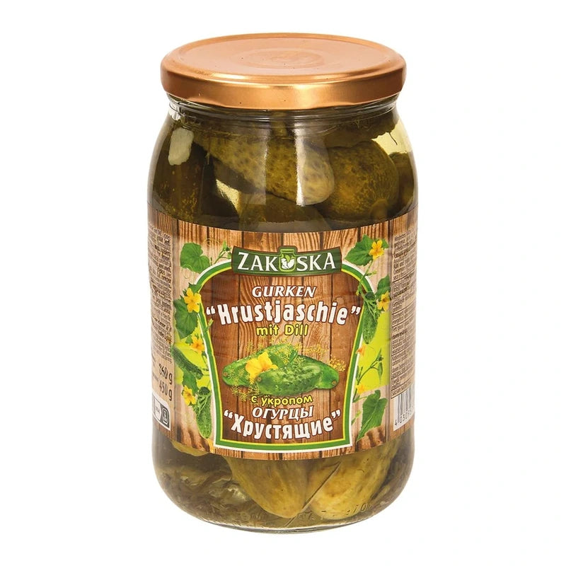 Zakuska – Cornichons marinés à l’aneth – 900 ml