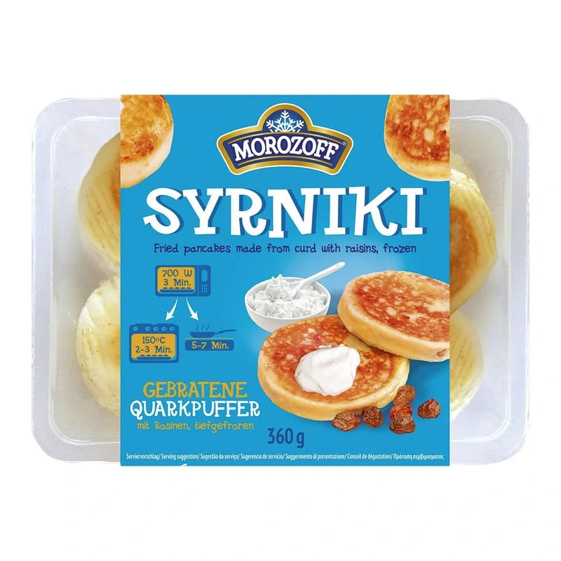 Morozoff – Syrniki au tvorog et aux raisins, surgelés – 360 g