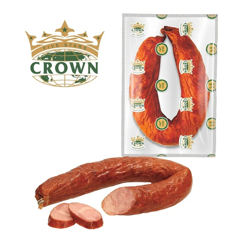 Crown – Saucisson Halal Marva de poulet, fumé – 350 g