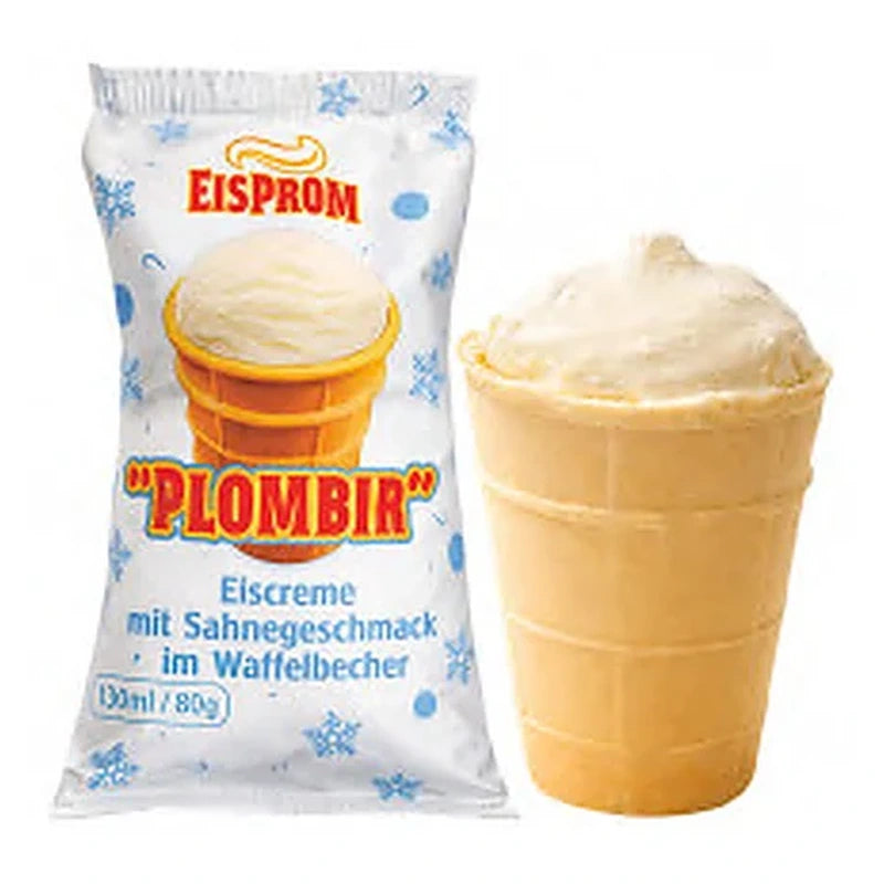 EisProm – Glace Plombir vanille en gaufrette – 130 ml