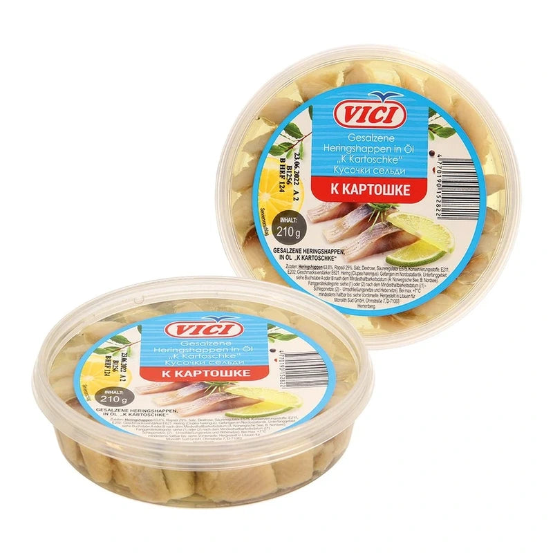 Vici – Bouchées de hareng salé à l’huile – 210 g