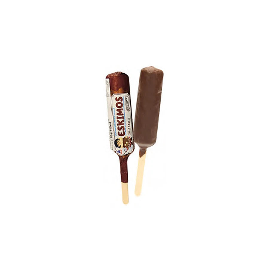 Rud – Eskimos - Glace au chocolat enrobée d’un glaçage gras au cacao, sur bâtonnet – 110 ml