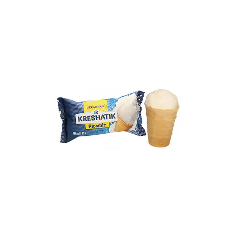 Glace Plombir saveur vanille en gobelet gaufré – 150 ml