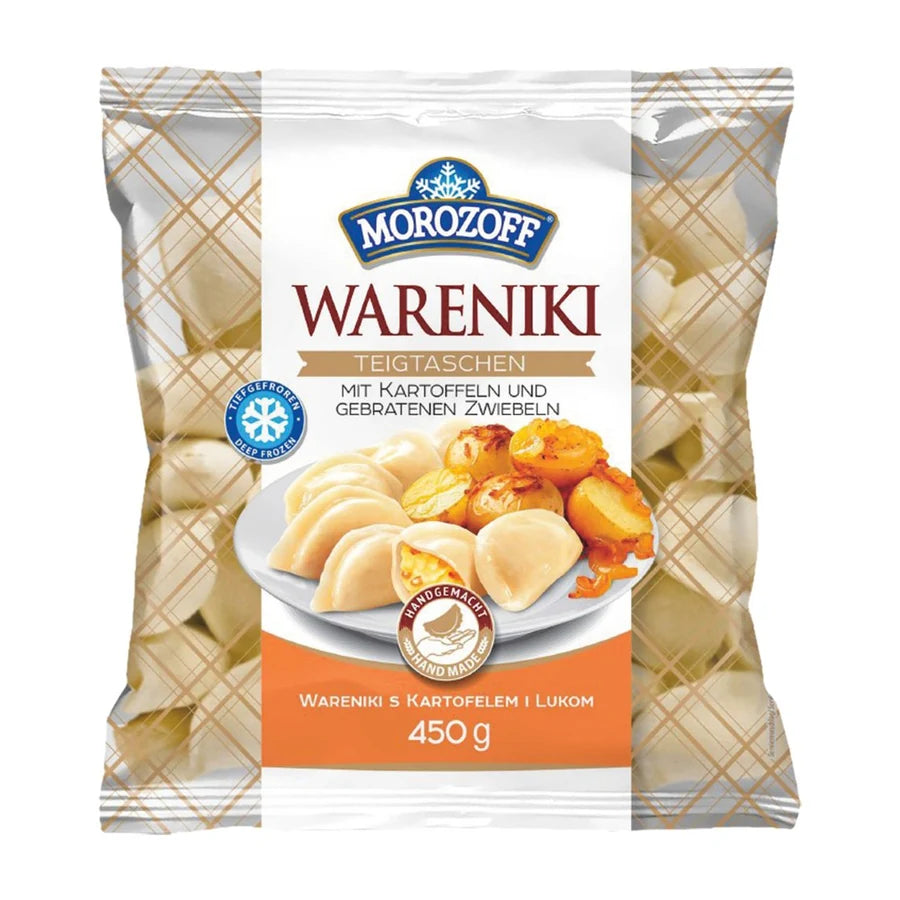 "MOROZOFF" Chaussons farcis "Vareniki" aux pommes de terre et oignons frits, surgelées