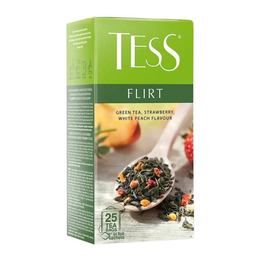 Thé vert fraise pêche Flirt TESS 25 sachets
